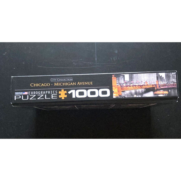 Eurographics 1000 piece puzzle: City Collections Chicago -Michigan Ave - Picture 3 of 6